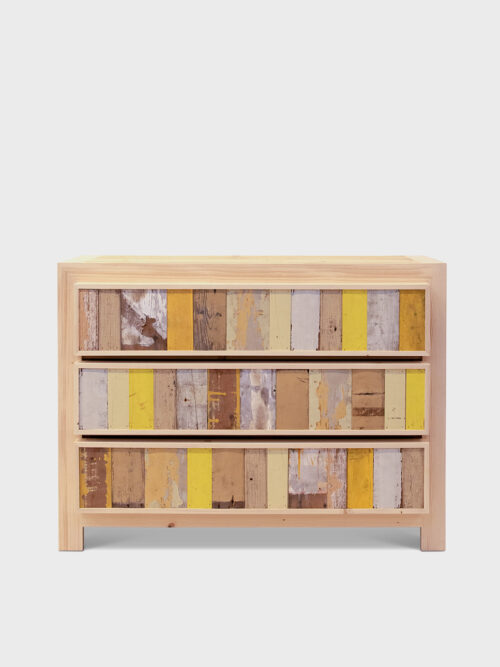 3 drawer dresser in scrapwood