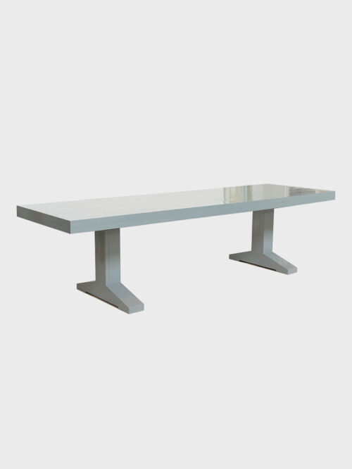 Canteen table in oak - lacquered