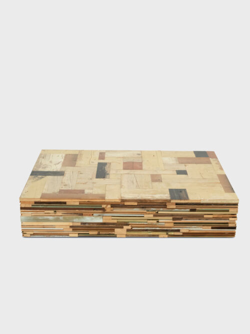 Waste coffee cube in scrapwood